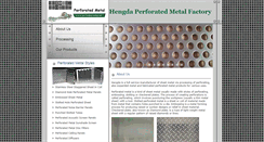 Desktop Screenshot of perforated-metal.net