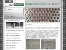 Tablet Screenshot of perforated-metal.net